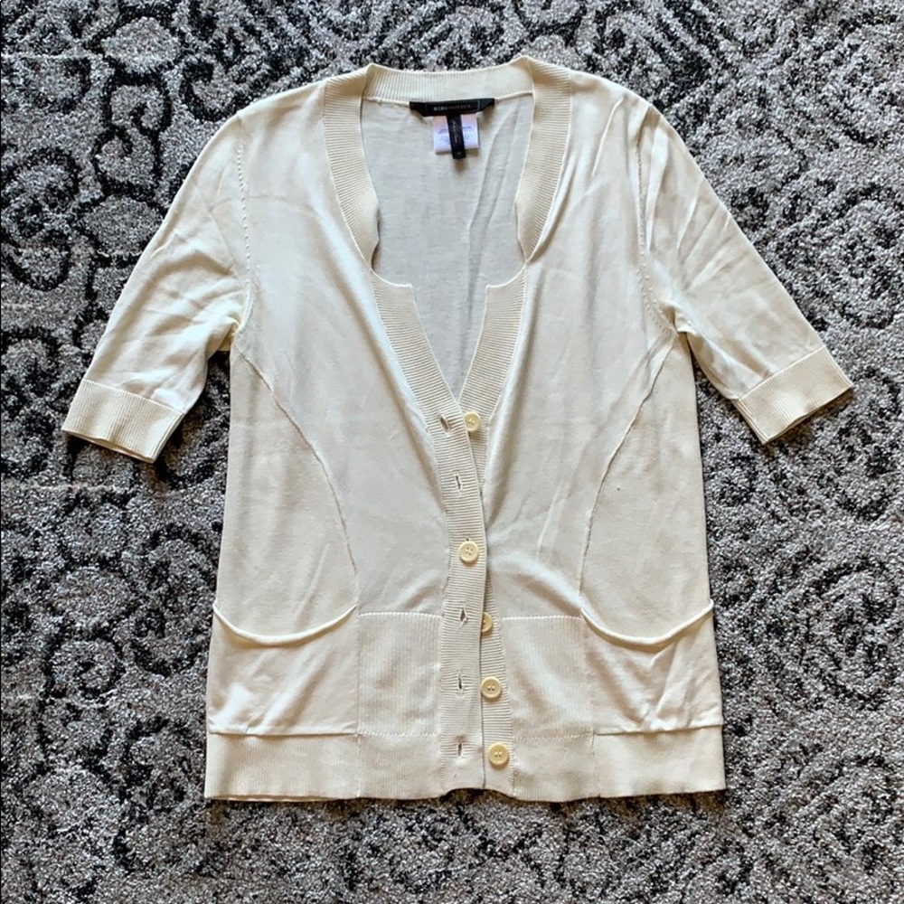 BCBGMaxAzria short sleeve knit cardigan